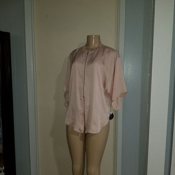 Anthropologie | Hei Hei Silky Tie Cropped Jacket/top small - Picture 1 of 16